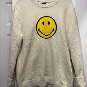 Gap Cream Smiley Sweater